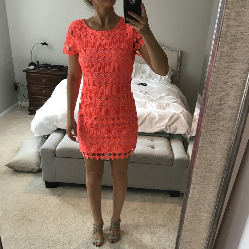 Fun neon cocktail dress
